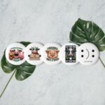 vegan collection of Set of pin buttons (set of 5)