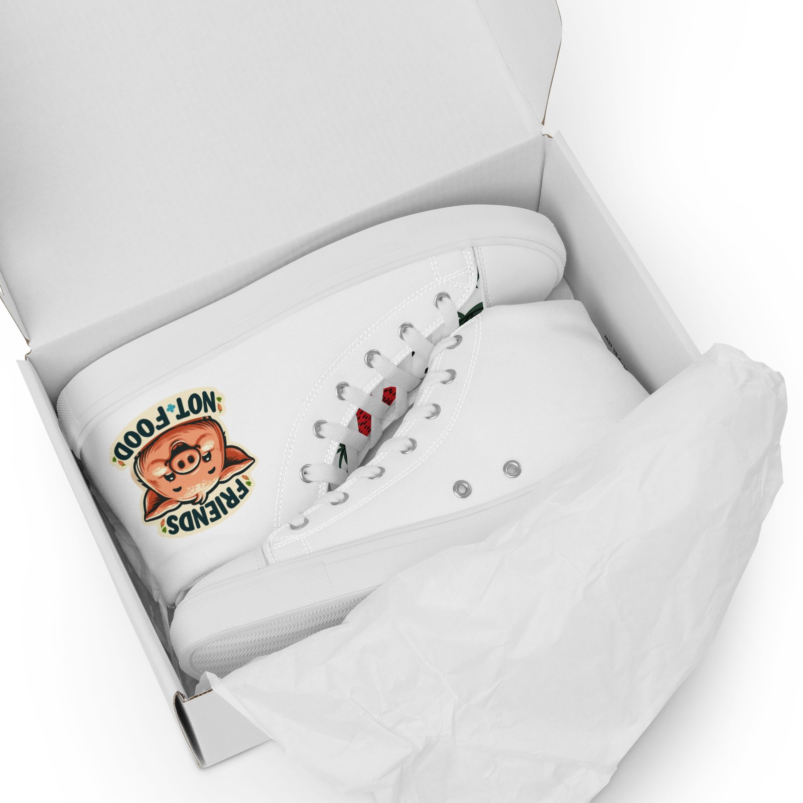 80233b0b0c7b2a0639e6893a996a1fd4.jpg Vegan Women’s high top canvas shoes - Image 1