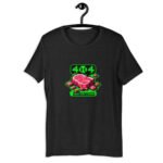 404:meat not found  funny vegan tshirt